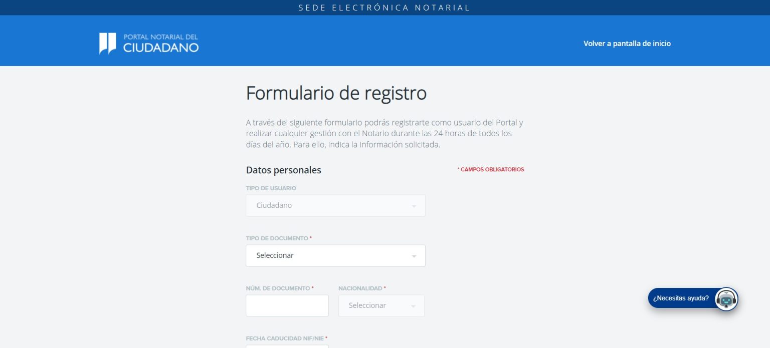 formulario registro firma videoconferencia