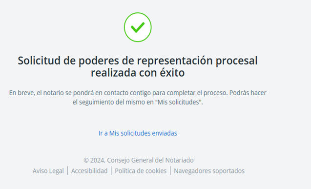 solicitud firma video conferencia notario